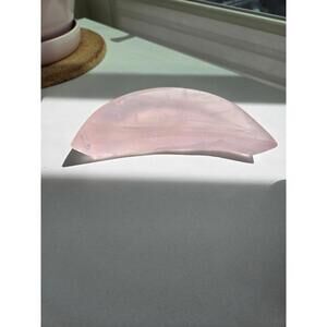 Moon Freeform Rosequartz Crystal Dish